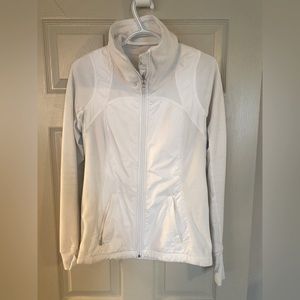 Lululemon Size 8 White Zip Up Jacket